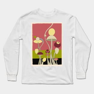 Whimsical Mycology: A Surrealistic Flora Fantasy Long Sleeve T-Shirt